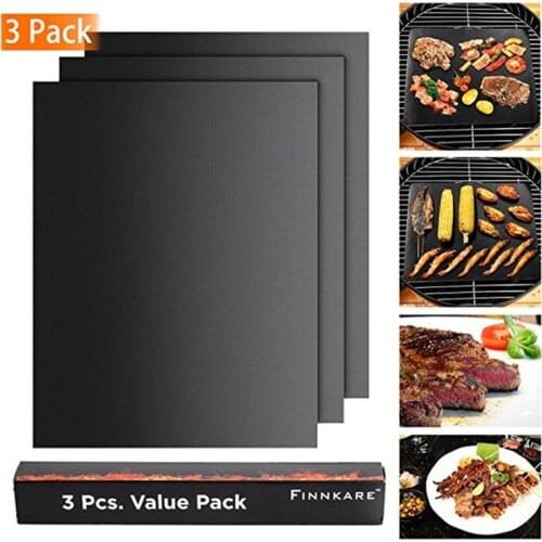 Bbq Accessories Bbq Grill Mat Reusable Non-Stick BBQ Grill Mat Pad Baking Sheet Portable Picnic Cooking Barbecue Oven Tool