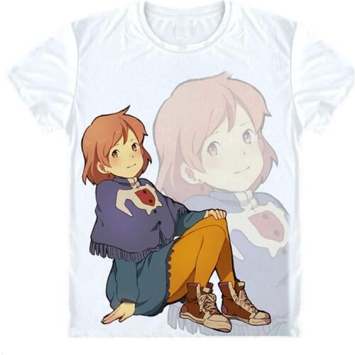 Nausicaa of the Valley of the Wind T-Shirts Short Sleeve Shirts Miyazaki Hayao Kaze no Tani no Naushika Cosplay Shirt