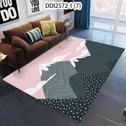 Cartoon Mountain Pattern Non-Slip Landscape Printing Carpet Door Mat Kitchen Living Room Hogar Floor Mat Carpet Mat For Hallway