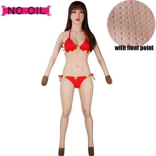 Eyung Silicone Bodysuit with May Mask Crossdressing MTF Cosplay Fake Boobs With Panties & Pussy Full Bodysuit For Transgender