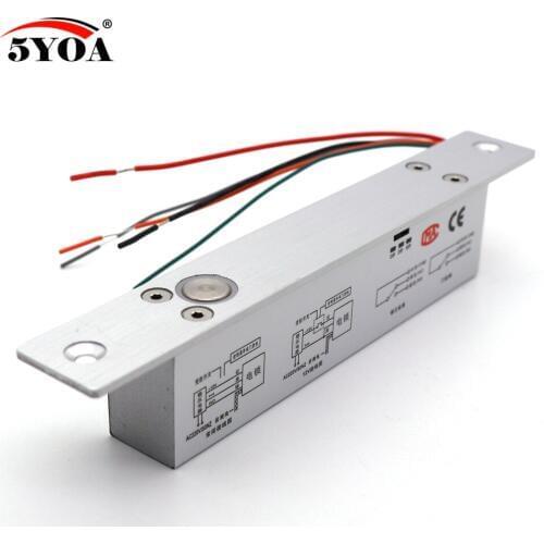 Narrow Door Electric Bolt Mortise Lock for Door Lock Access Control DC 12V Stainless Steel Fail Safe Secure NC NO Electronic