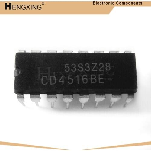 10piece CD4516BE DIP16 MC14516BCP MC14516 CD4516 DIP 4516BE DIP-16 new and original IC In Stock