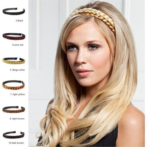 13 Color Women Girls Hair Accessories Headband Hair Clip Hairpin Styling Tool Girls Wide Hair Hoop Braided Hair Accessories
