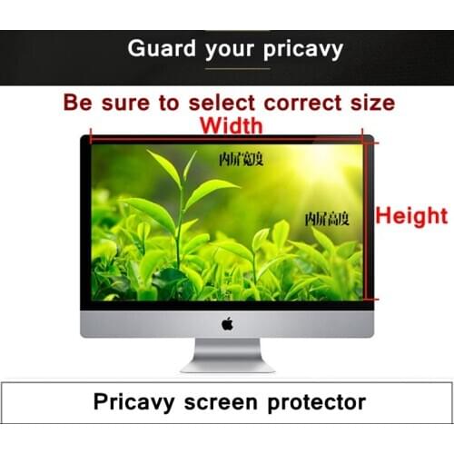 22"(16:10) size 474x297mm Desktop Laptop computer privacy screen protector privacy window film Peep-proof protection film