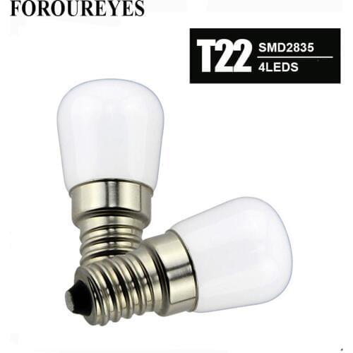 4pcs a lot Mini E14 LED Bulb Lamparas Refrigerator Light 1.5W COB Glass AC 220V Spotlight Bulbs Freezer Fridge Chandelier