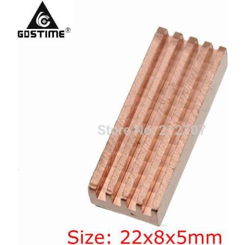 400pcs/set Gdstime 22x8x5mm Copper Heatsink Heat Sink Cooler for VGA GPU Video Card Graphics