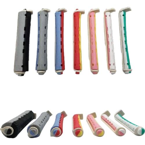 12pcs/lot Pro Hair Curler Pull Core Roller Bar Hair Curl DIY Magic Curlers Hairdressing Barber Tool Salon Styling Hair Curling