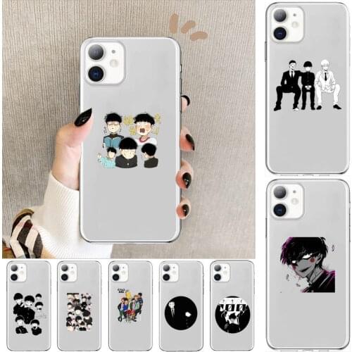 Mob Psycho 100、Mobu Saiko Hyaku Anime Style Phone Case cover For iphone 11 pro max Cases 12 8 7 6 s XR PLUS X XS SE 2020 mini