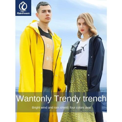 Raincoat Long Full Body Coat Mens Outer Wear Waterproof Outdoor Tide Poncho Womens Hiking Adult Trench Coat rain poncho