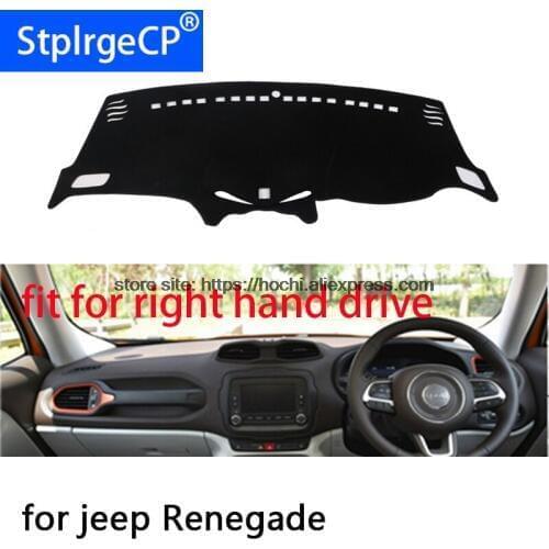 For jeep Renegade right hand drive dashboard mat Protective pad black Red car-styling Interior Refit sticker Mat products