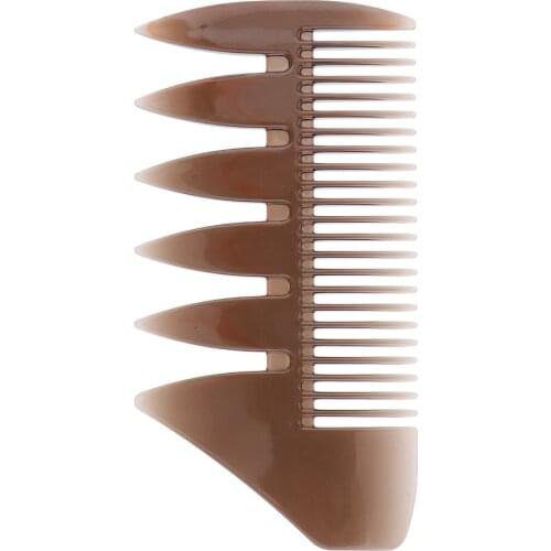 Dual Side Mens Oil Hair Pick Comb Salon Dye Hairdressing Styling Wide Tooth