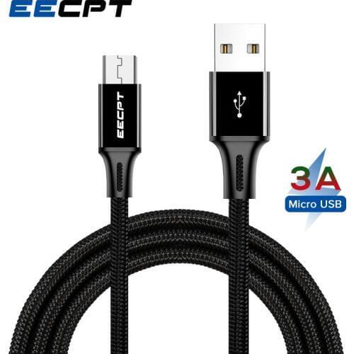 EECPT 3A Micro USB Cable for Samsung S7 S6 Fast Charging Wire Data Phone Charger Cable for Xiaomi Redmi Note 5 Pro Microusb Cord