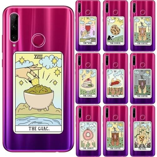 Aesthetic Art Coffee Pizza Cake Soft Silicone Back Case For Huawei Honor 10 20 Lite Pro 10i 20i 9X 8X Mate 20 30 Phone TPU Cover