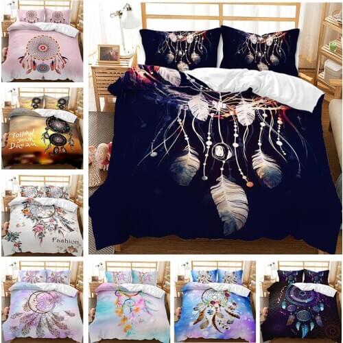 Dreamcatcher Fantasy Beautiful 3D Print Comforter Bedding Sets Queen Twin Single Size Duvet Cover Set Pillowcase Luxury Gifts