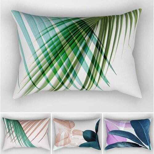 Pillowcase 30X50 Tropical Palm Leaf Cushion Cover Polyester Sofa Cushions Decorative Throw Pillows Nordic Home Decor Pillowcover