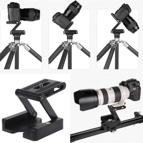 Portable Z-Type Camera Folding Tripod Pan Tilt Ball Head Desktop Stand Holder