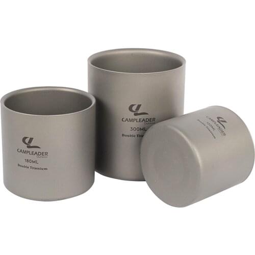 Camping Mug Titanium Cup Tourist Tableware Picnic Utensils Outdoor Kitchen Equipment Travel Cooking set Cookware Hiking