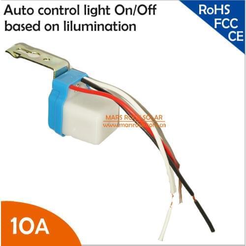 AS-10 10A 12V Street Road Light Auto Operated Control Switch Automatic Day-light Switch Photo Control Sensor