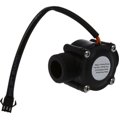 1-60L/Min DC 5-24V Hall Effect Water Flow Sensor Counter Meter FS300A
