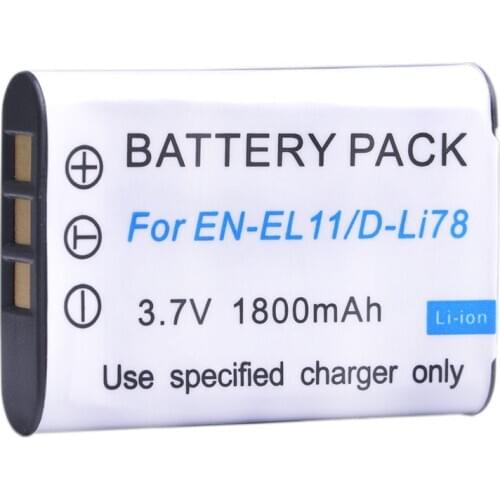 1pcs 1800mAh NP-BY1 NPBY1 EN-EL11 ENEL11 Battery for Sony Action Cam Mini HDR-AZ1VR AZ1 AZ1V AZ1VR Nikon Coolpix S550 S560