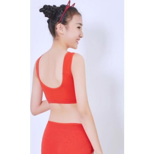 1 PC Kids Bra for Girls Solid Teenage Underwear for Child Cotton Baby Training Bra for Grils Wire Free 8-15 Years Yong Child