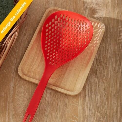 1pc Kitchen Nylon Soup Spoon Noodle Spoons Skimmer Strainer Fry Food Mesh Portable Filter Home Kitchen Tool Gadgets Cocina