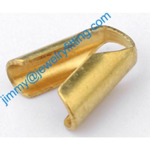 2013 jewelry findings Chain end cap for leather cord crimp end caps