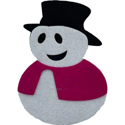 2021 New Snowman in clothes Cutting Dies Wooden Knife Die Compatible With Most Manual Die Cut Cutters