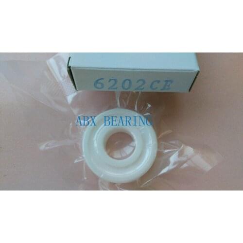 6202-2RS full ZrO2 ceramic deep groove ball bearing 15x35x11mm 6202 2RS
