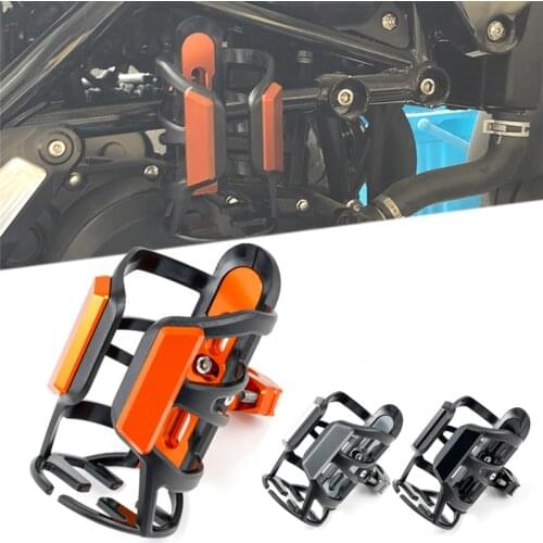 For KTM Duke 125 200 250 390 690 All Years Motorcycle Accessories CNC Beverage Water Bottle Drink Cup Holder Duke390 Duke125