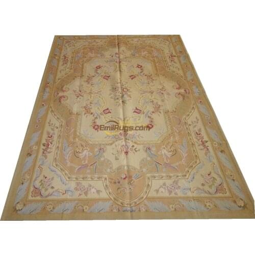 Antique Wool Knitting Carpets The Aubusson Savonnerie, A Handmade French Garden, Is Beautifully Embroidered With Rugs