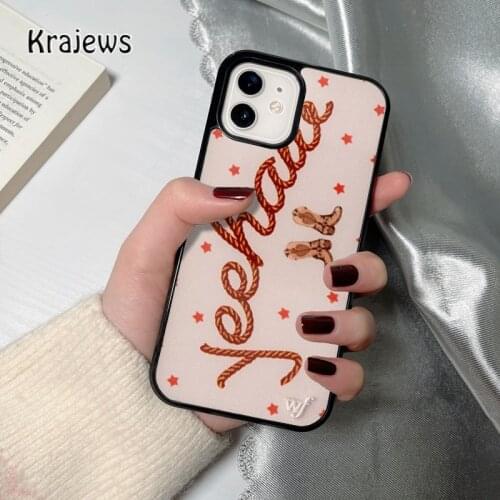 Krajews yeehaw coque Phone Case for iPhone 12 mini 5 6S 7 8 PLUS X XS XR 11 PRO MAX SE 2020 Back Cover Funda Shell