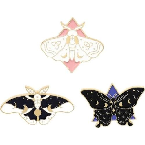 Cartoon Butterfly Lapel Pins Enamel Brooches Cute Anime Badges On Backpack Women Hijab Pins Decorative Badges Brooch Accessories
