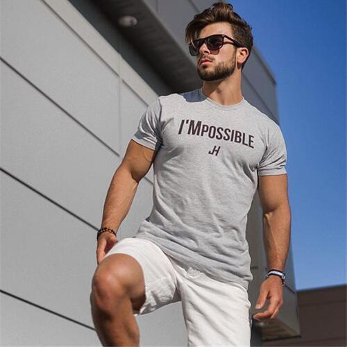Muscle aesthetics 2019 sports tights men short sleeve basketball training fitness running short sleeve stretch collar thin