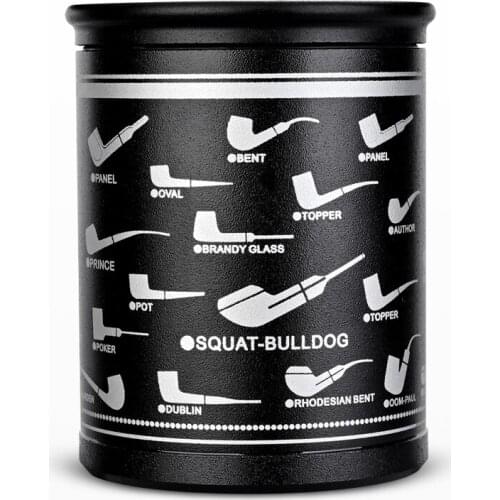 JIFENG Metal Travel Jar Humidor Tubes Cigar Case W/Humidifier Hygrometer Humidors Cigarette Tube Tobacco Box For COHIBA