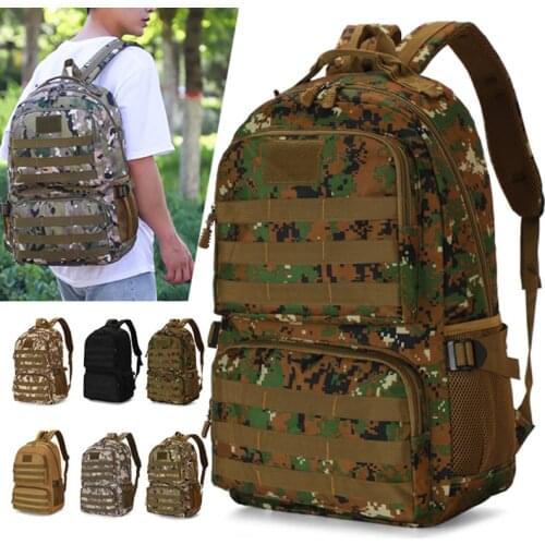 Camouflage Backpack Men Large Capacity Army Military Tactical Backpack Men Outdoor Travel Rucksack Bag Hiking Camping Backpack