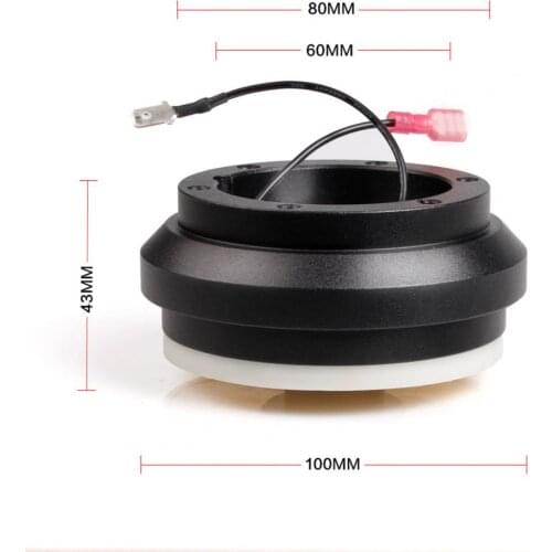 Short Hub Adapter Excellent Performance Strong Black Metal Steering Wheel Hub Adaptor for Honda Civic EG