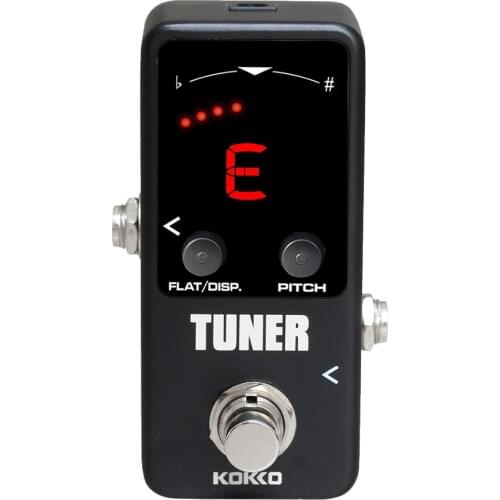 MINI Chromatic Dual Mode Guitar Tuner Pedal with LED Display True Bypass Guitar Effects Pedal for Musical Instrument Accessories