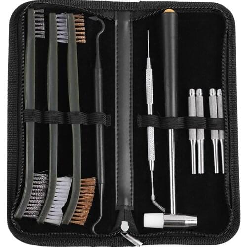 Multifunctional Universal Barrel Cleaning Kit Gun Pistol Shotgun Tube Cleaner Brushes Tool Portable Set Car Maintenance Tools