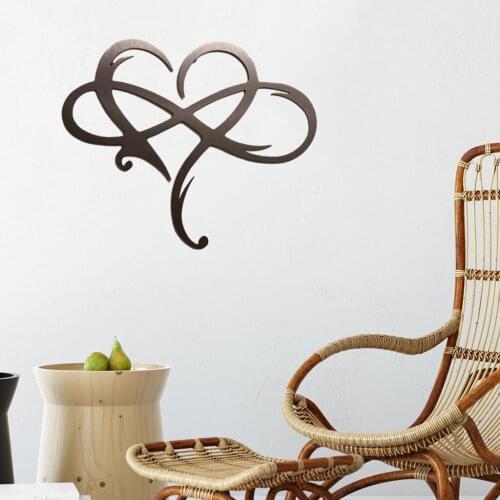 Love Sign Wall Hanging Decoration Silver Bedroom Livingroom Window Heart Decor Patio Door Hanger Ornament