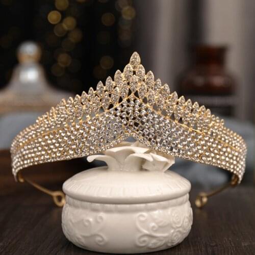 Hot Bridal Crown Headwear Luxury Rhinestones Inlaid Headband for Female Wedding Birthday Hair Accessories NOV99