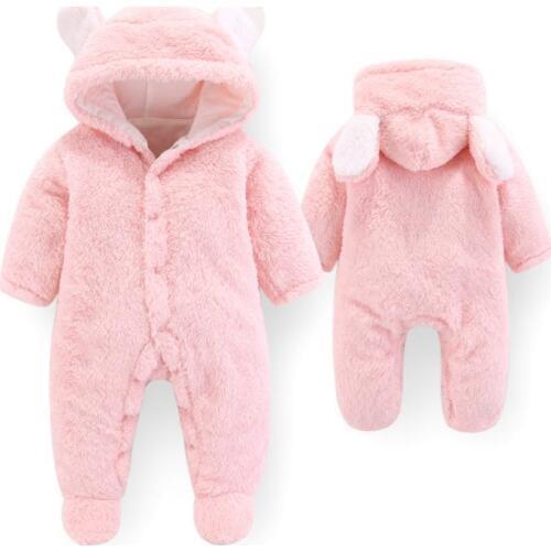 Baby Girl Clothes Cartoon Jumpsuit Flannel Pajamas baby romper stitch newborn clothes long sleeve Jumpsuit Outfits Clothes