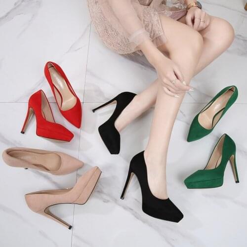 OULYYYOGO Suede Pumps
