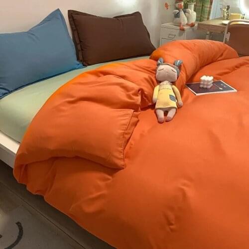 Luxury American Style Spring Autumn Bedding Set Dark Color contrast King Queen Full Single Size Bed sheet Duvet Cover Pillowcase