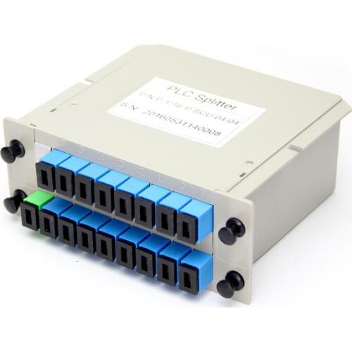 SCUPC PLC Splitter 1X16 Fiber Optical Box FTTH PLC Splitter box with SC Connector Optical splitter