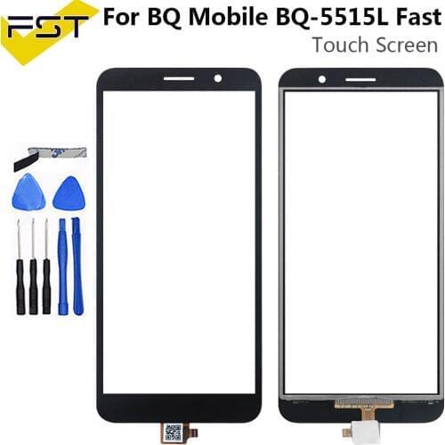 5.5 Inch For BQ Mobile BQ-5515L Fast BQ5515L BQ 5515L Touch Screen Digititer Sensor Touch Panel Glass With Tape Black