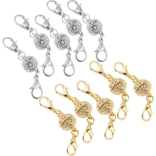 10Pcs Magnetic Jewellery Clasp Lobster Hooks Claw Craft Necklace Fastener