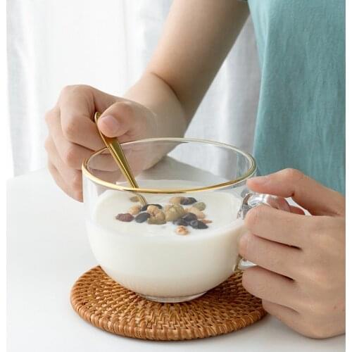 Breakfast Glass Cup Phnom Penh Handgrip Milk Fruit Mugs Drinkware Coffee Cup термокружка Japan Style Mugs For Kitchen