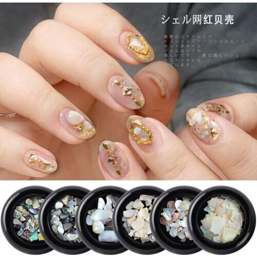 1pc/set Manicure Ornament Nail Decoration Rhinestone Japanese High Quality Abalone Shellstone Nature Beauty Manicure Tool T1715