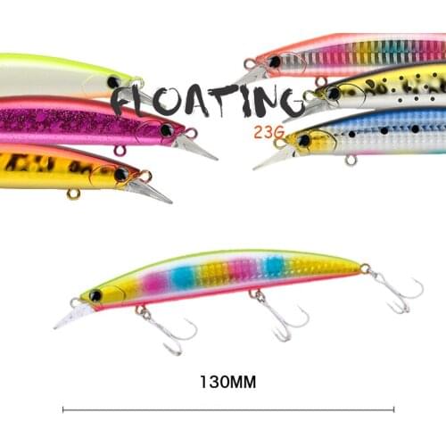 1pcs Minnow Fishing Lure 130mm 23g Fioating Crankbait Wobbler Isca Artificial Bass carp Hard Bait Pesca Trout Fishing tackle